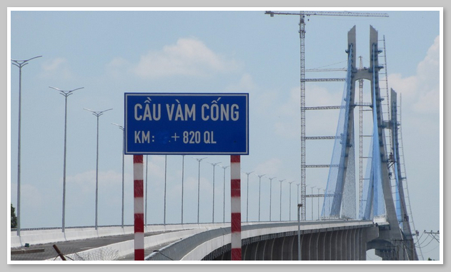 Cầu Vàm Cống là niềm tự hào của người dân Đồng Tháp 