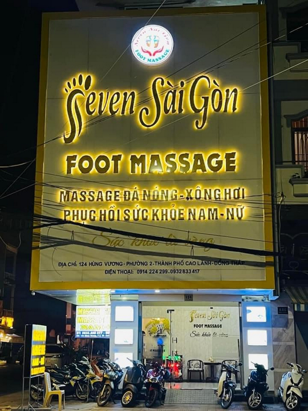 Seven Sài Gòn Foot Massage thường xuyên đông khách vào dịp cuối tuần 